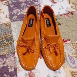 VANELI Flats Leather Woman's Shoes